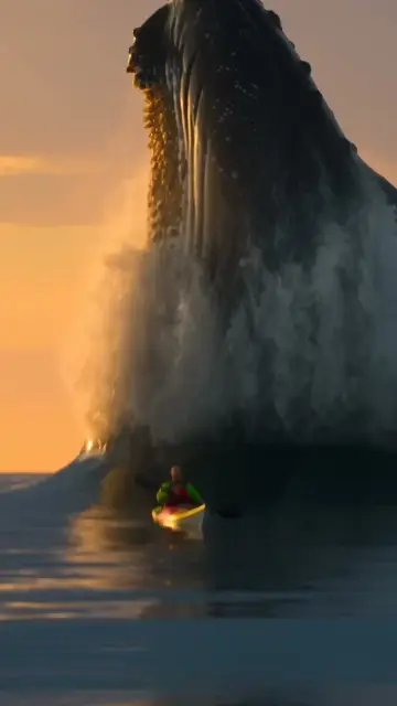 Whale Breach at Sunset, AI video made with Seedance 2.5