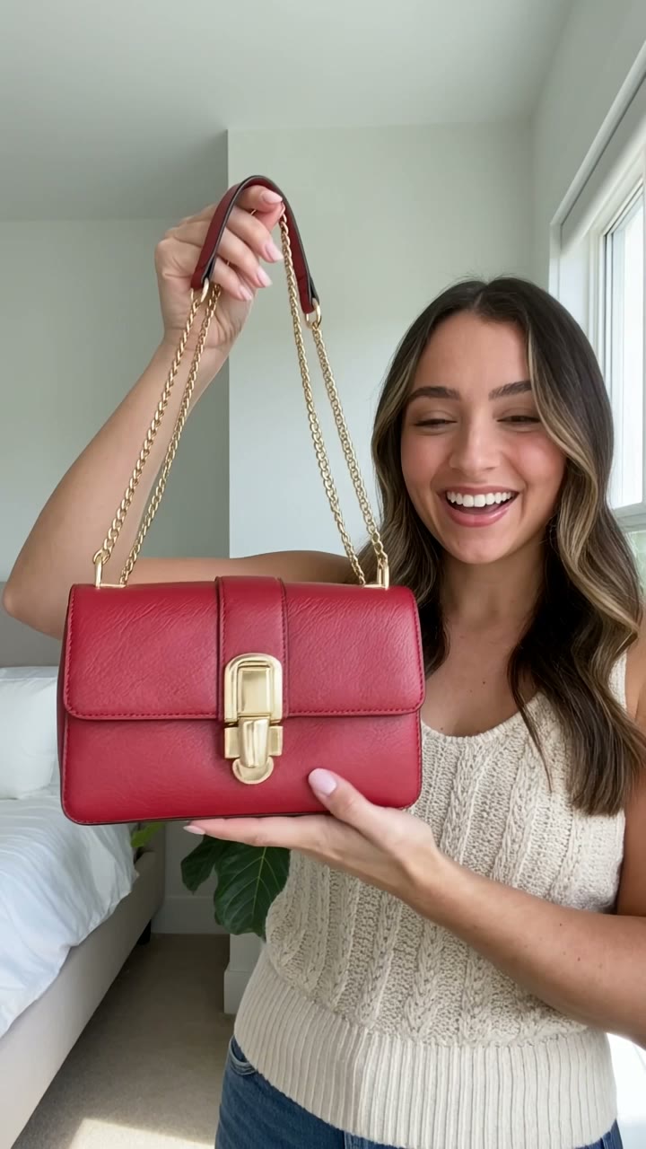 UGC Handbag Haul — AI UGC ad example made with Viralance