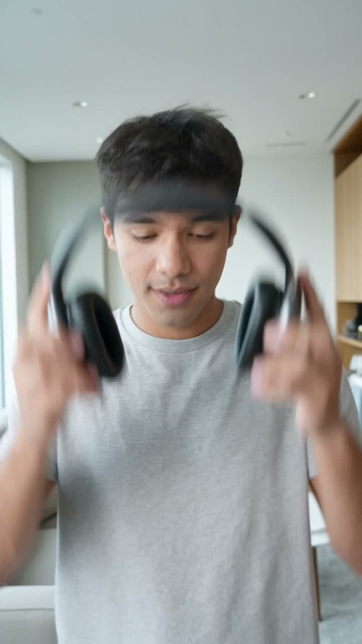 UGC Headphones Review — AI UGC ad example made with Viralance