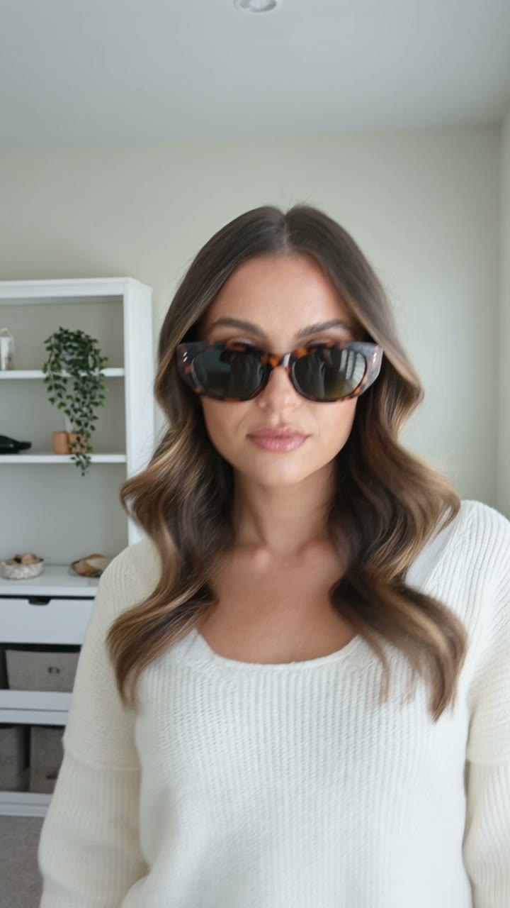 UGC Sunglasses Try-On — AI UGC ad example made with Viralance