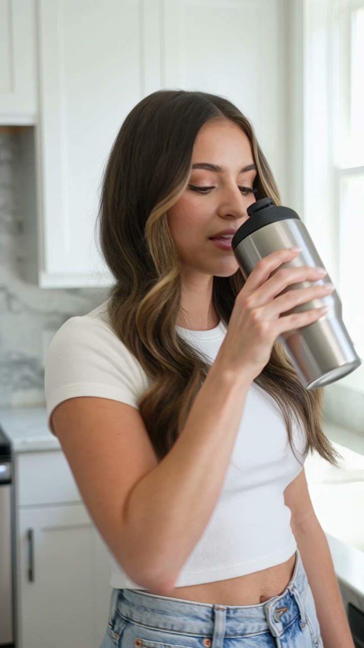 UGC Tumbler Review — AI UGC ad example made with Viralance
