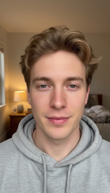 Sample AI influencer portrait: Liam